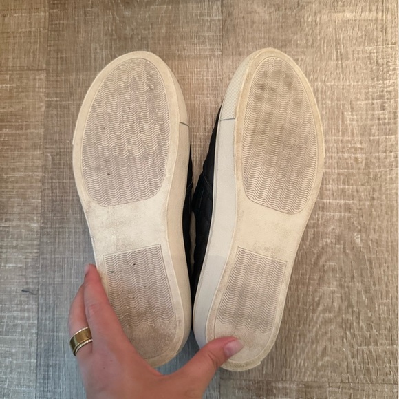 Steve Madden Black Quilted Slip-Ons - Picture 4 of 4